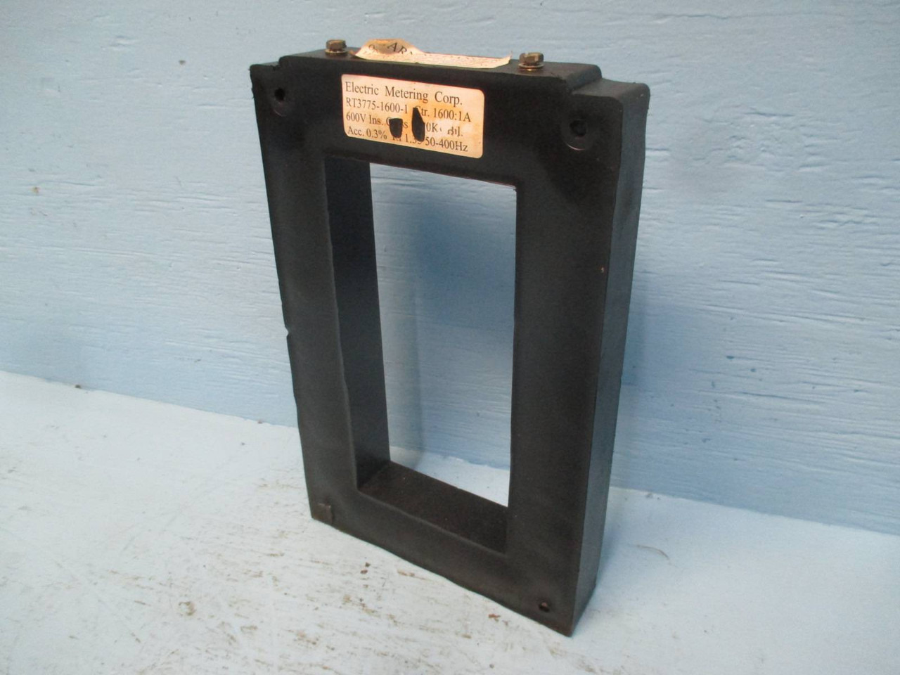 Electric Metering Corp RT3775-1600-1 Current Transformer Ratio 1600:1A CT (DW0281-6)