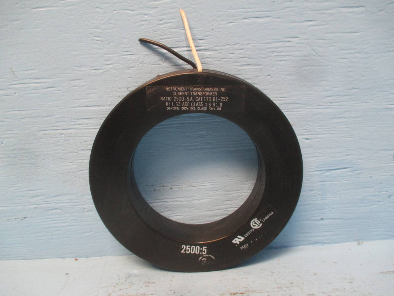 Instrument Transformers 170RL-252 Current Transformer Ratio 2500:5A CT (DW0296-11)