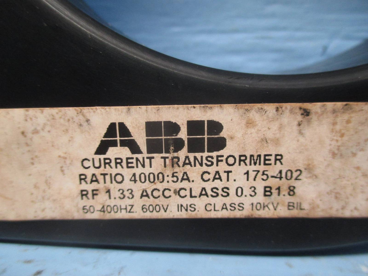ABB 175-402 Current Transformer Ratio 4000:5A CT (DW0299-18)