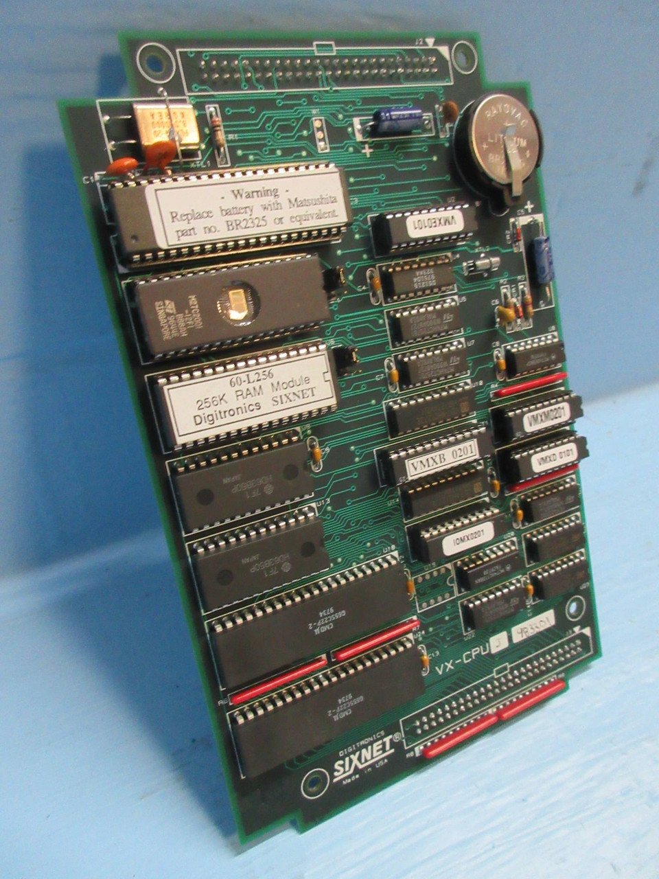 Sixnet Digitronics VX-CPU PLC Module CB454C1 Circuit Board VX-CPU-3-983301 (TK2702-1)