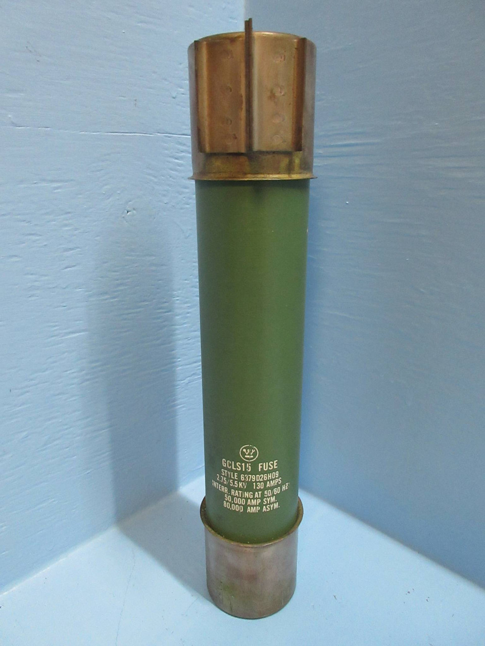 Westinghouse 6379D26H09 GCLS15 2.75 / 5.5 kV 130 Amp Fuse Cutler Hammer CH 130A (TK2708-3)
