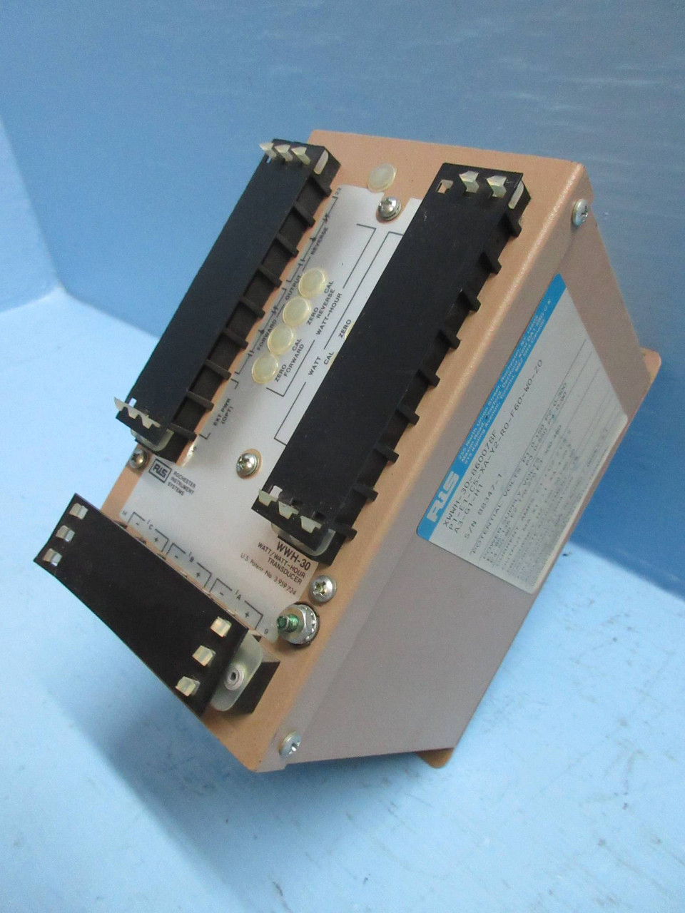 Rochester Instrument RiS WWH-30 Watt / Watt-Hour Transducer XWWH-30-860078F (TK2731-2)