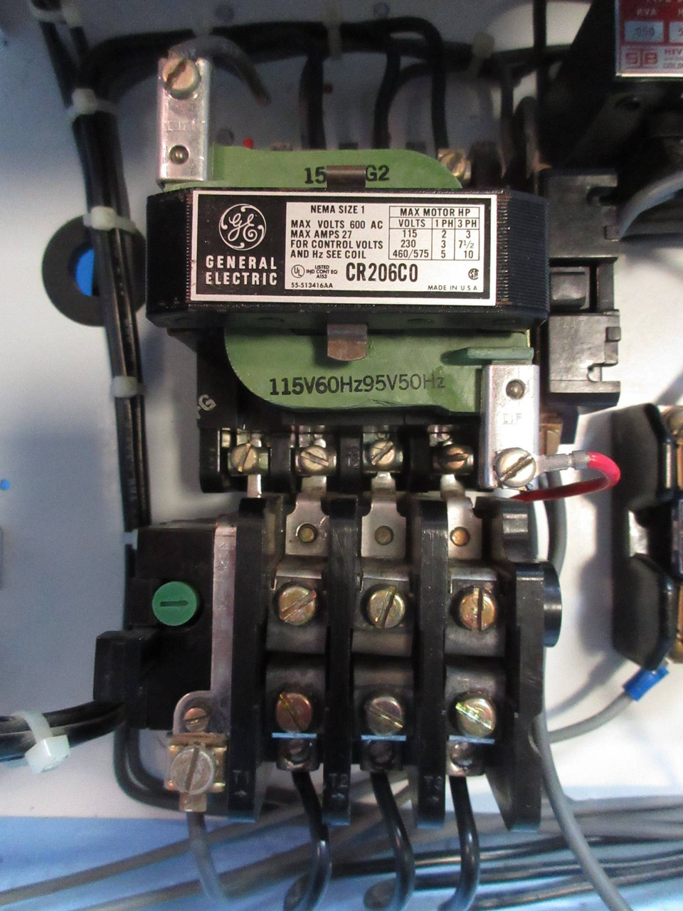 GE Powell Size 1 Starter 30 Amp Breaker 12" Motor Control Center MCC Bucket 7700 (TK2744-4)