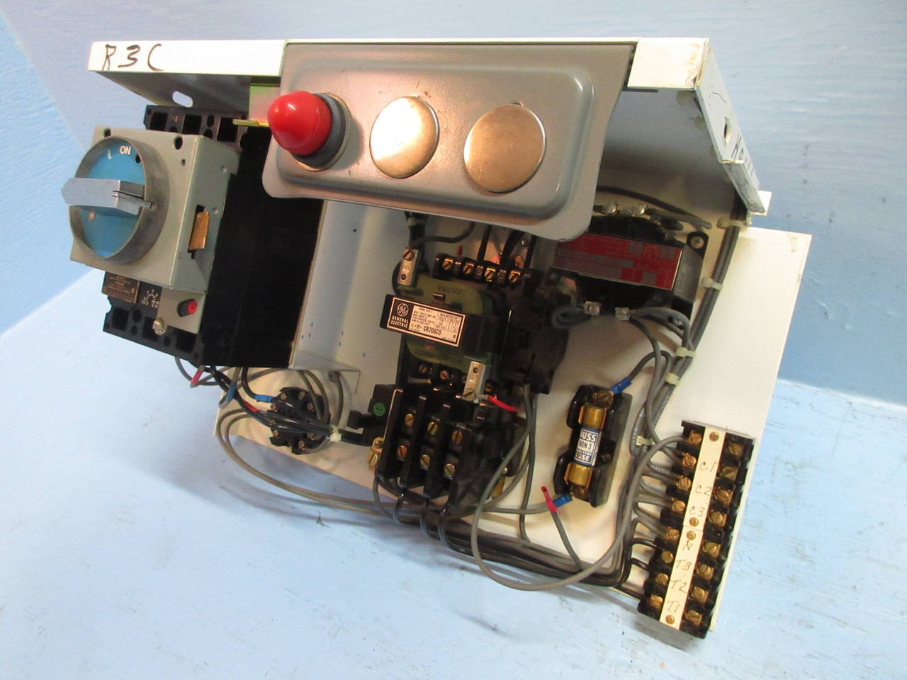 GE Powell Size 1 Starter 30 Amp Breaker 12" Motor Control Center MCC Bucket 7700 (TK2744-4)