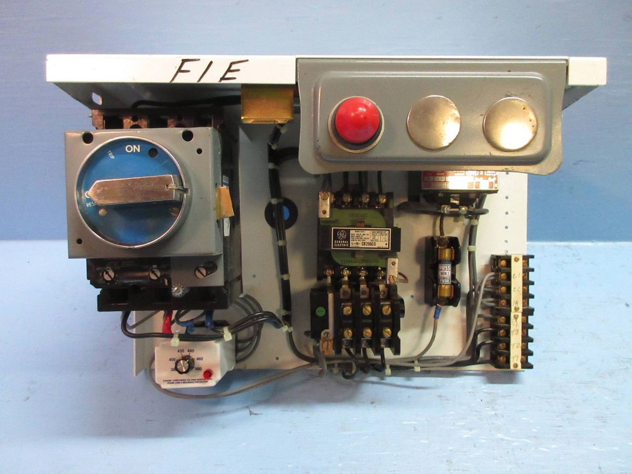 GE Powell Size 1 Starter 10 Amp Breaker 12" Motor Control Center MCC Bucket 7700 (TK2741-6)