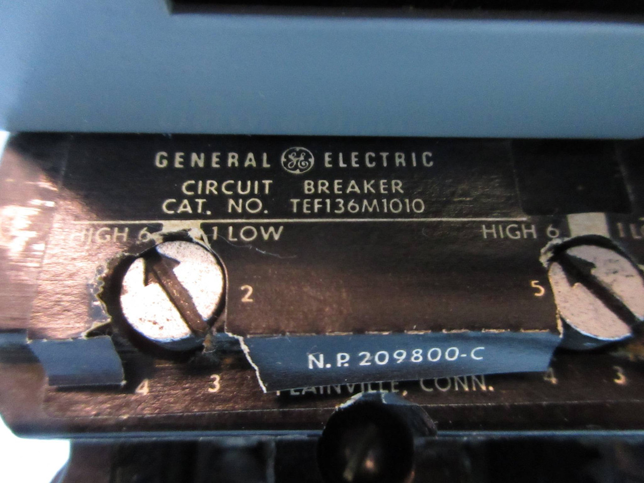 GE Powell Size 1 Starter 10 Amp Breaker 12" Motor Control Center MCC Bucket 7700 (TK2741-6)