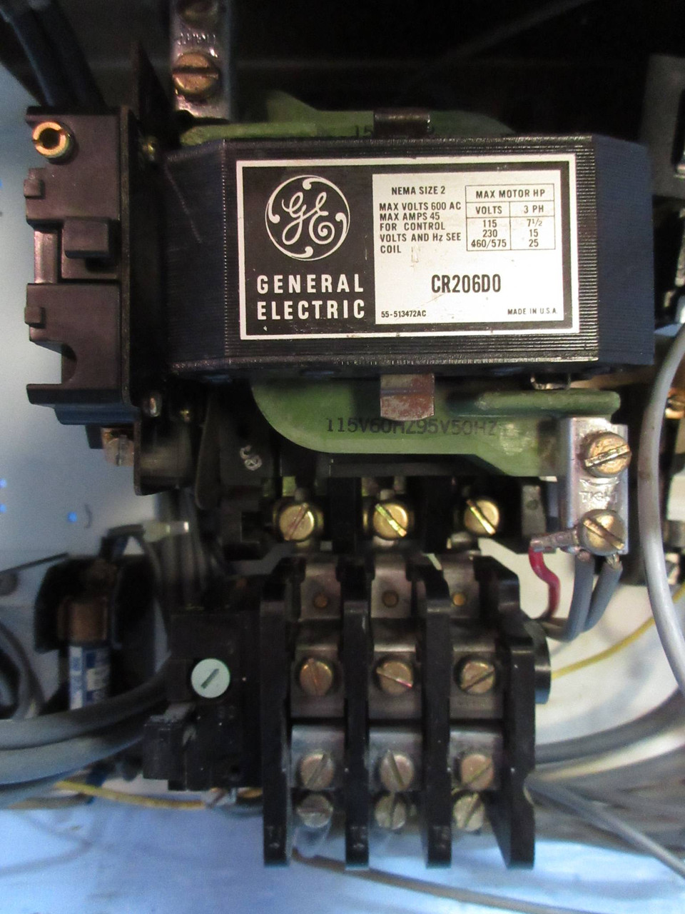GE Powell Size 2 Starter 50 Amp Breaker 12" Motor Control Center MCC Bucket 7700 (TK2745-18)