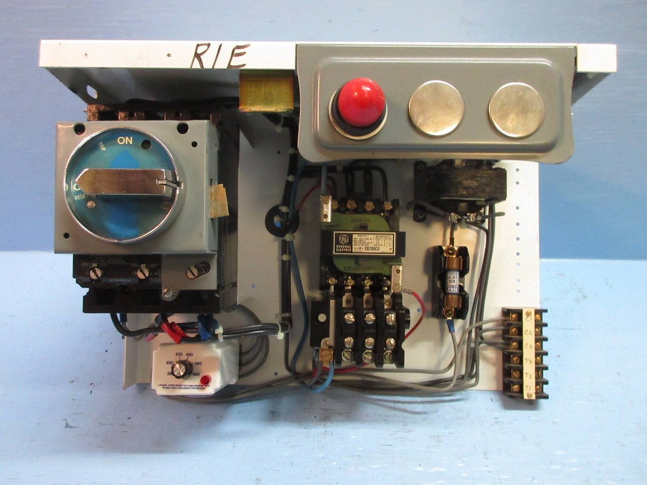 GE Powell Size 1 Starter 3 Amp Breaker 12" Motor Control Center MCC Bucket 7700 (TK2740-2)