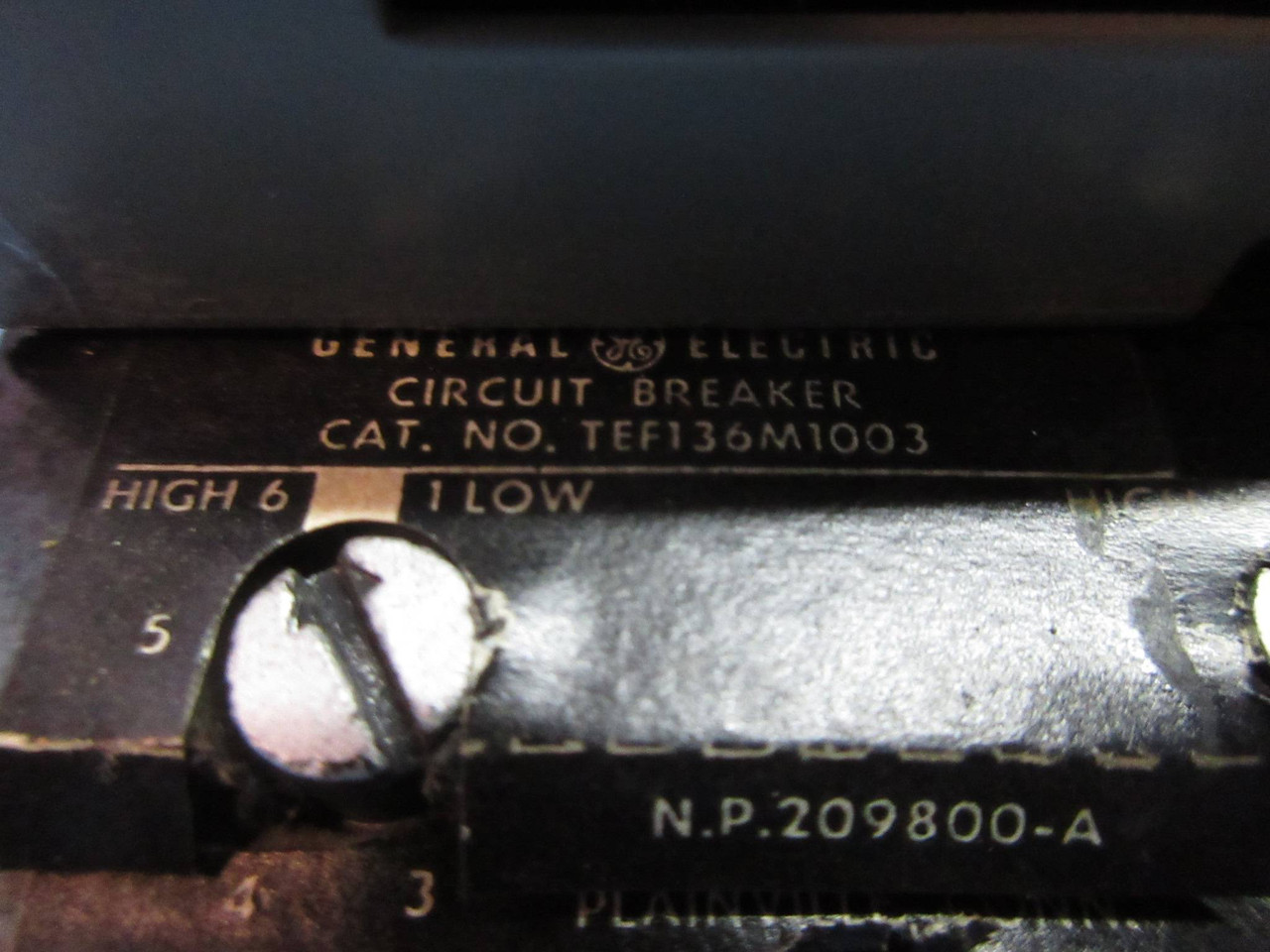 GE Powell Size 1 Starter 3 Amp Breaker 12" Motor Control Center MCC Bucket 7700 (TK2740-2)