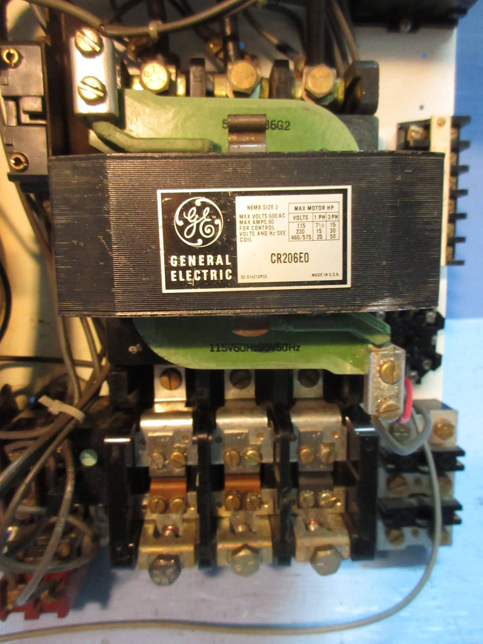 GE Powell Size 3 Starter w 100A Breaker 18" Motor Control Center MCC Bucket 7700 (TK2746-12)