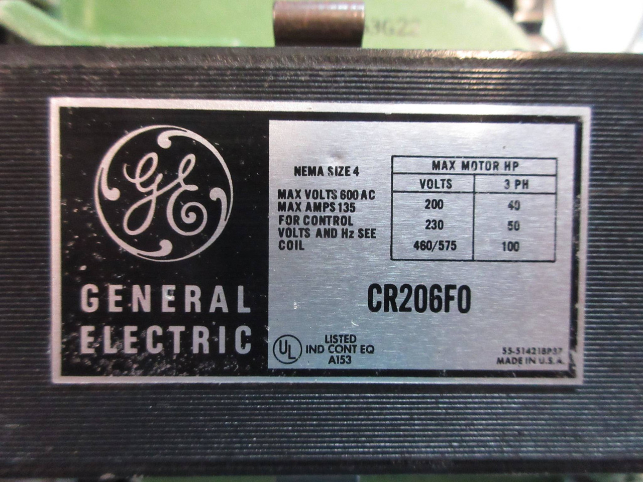 GE Powell Size 4 Starter w 100A Breaker 24" Motor Control Center MCC Bucket 7700 (TK2748-1)