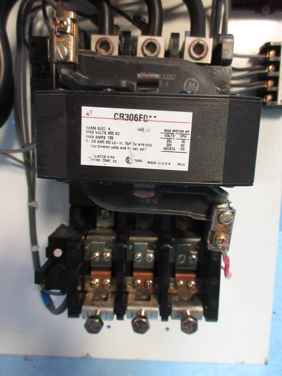 GE Powell Size 4 Starter 100A Breaker 24" Motor Control Center MCC Bucket 7700 (TK2749-1)