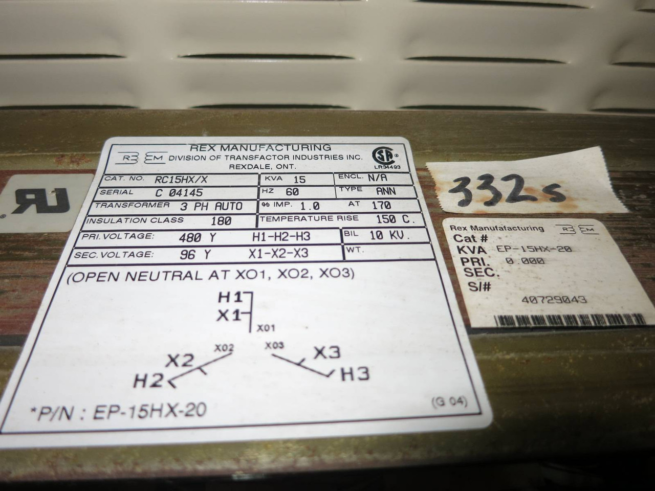 Conserva Watt HID Control Module CA-80-2Y In: 480V Out: 384 480Y 3PH 66kVA 80FLA (PM2652-1)