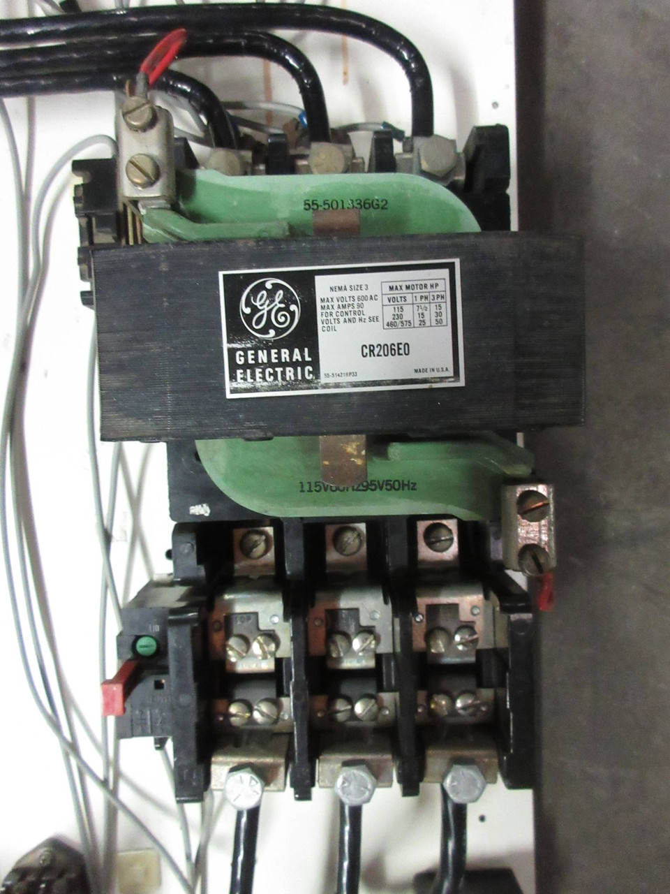 GE Powell Size 3 Starter 100A Breaker 48" Motor Control Center MCC Bucket 7700 (TK2752-1)