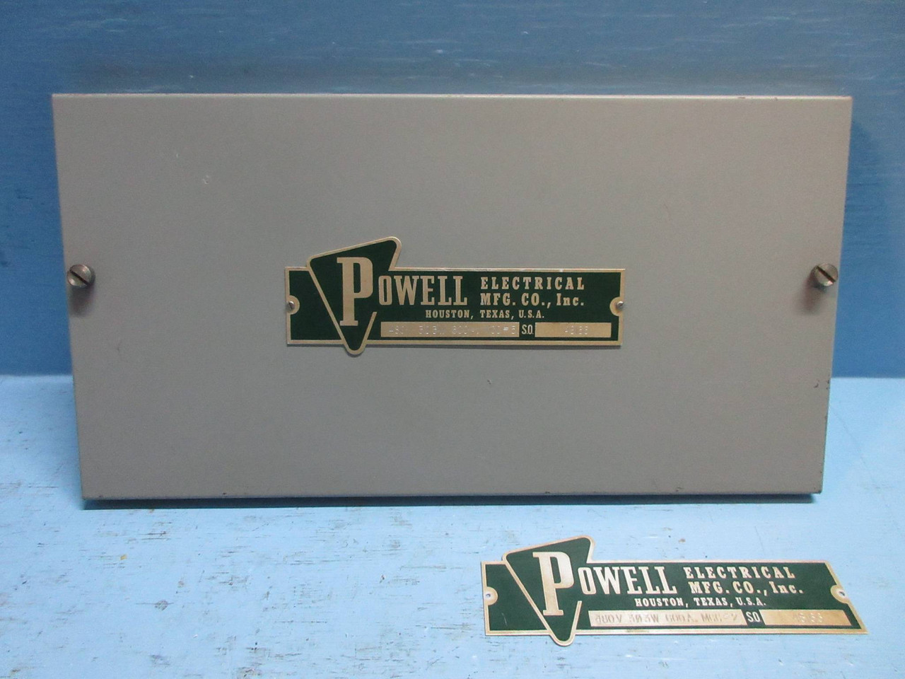 Powell 7700 Motor Control Center Bucket Blank Cover MCCB 10-3/8" x 19-7/8" (TK2773-8)