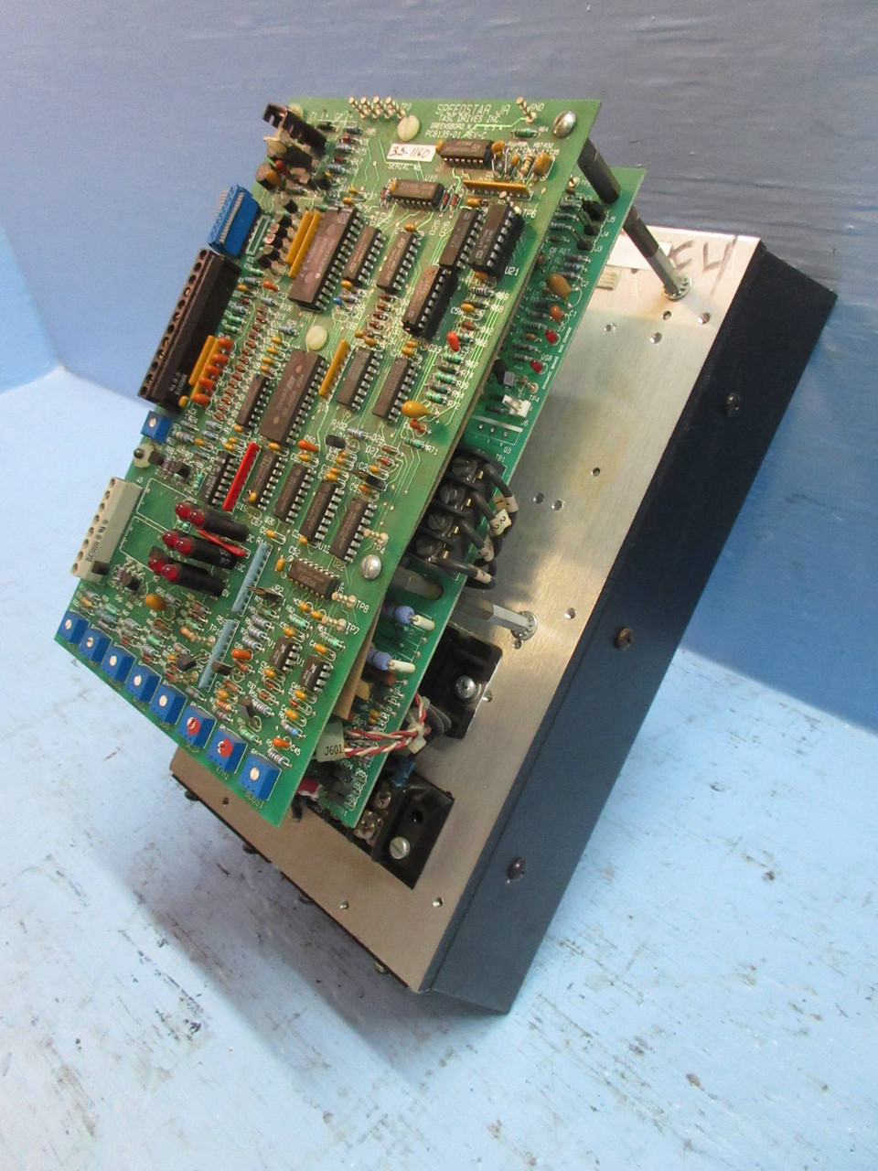 Tasc Drives Speedstar Jr Drive PCB135-01 Rev-C PCB134-01 Rev-B Graseby Controls (TK2804-2)