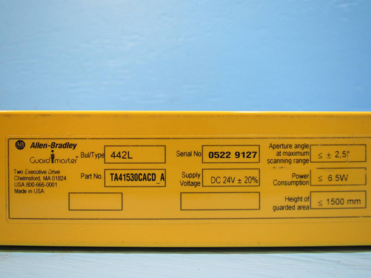 Allen Bradley GuardMaster 442L-TA41530CACD_A Light Curtain 1500 mm  442LTA41530 (NP1751-2)