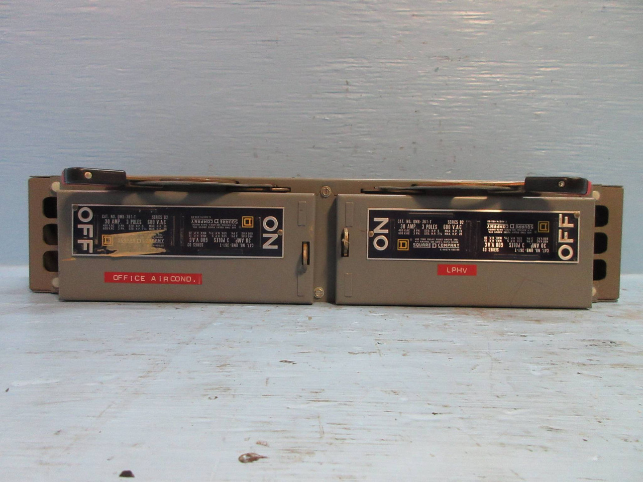 Image of Square D QMB-361-T QMB 30 Amp 600 VAC Fusible Branch Switch D2 Series QMB361T