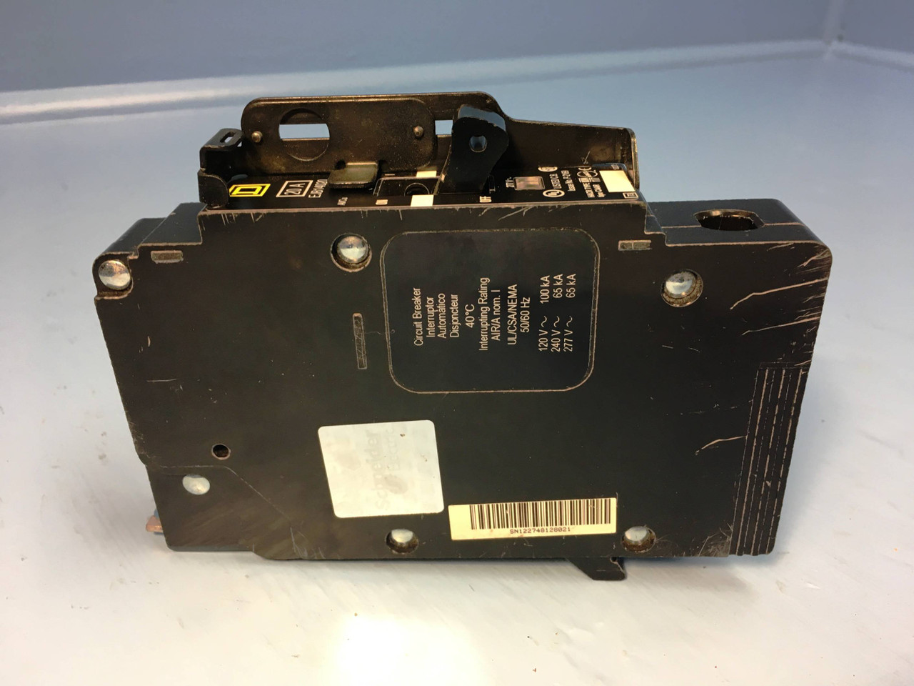 Square D EJB14020 20A Circuit Breaker 277/240V 1 Pole EJB-14020 SqD 20 Amp HACR (EM2143-3)