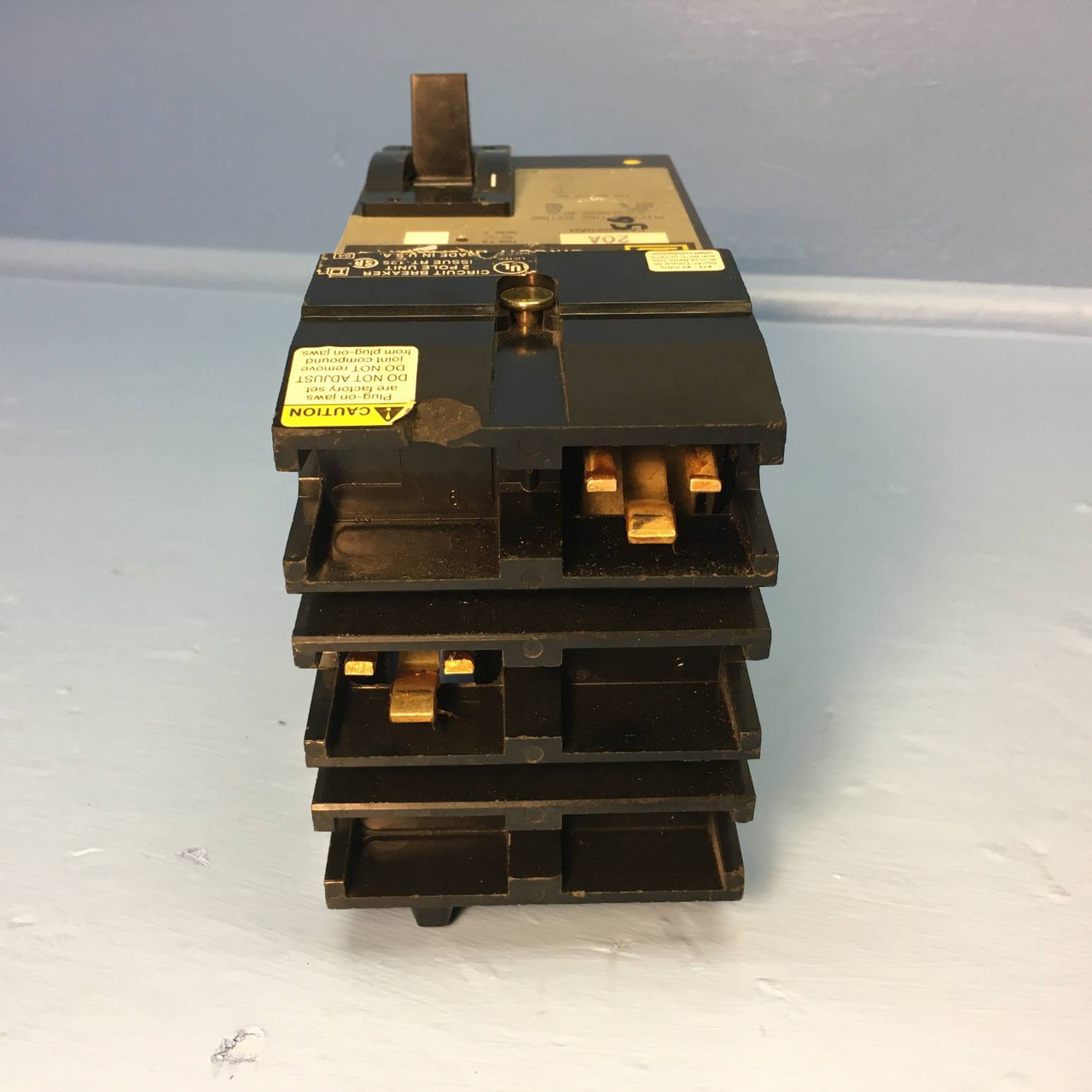 Square D I-Line FA22020AB 20A Circuit Breaker 240V S2 Type FA 20 Amp 2P chipped (EM2160-1)