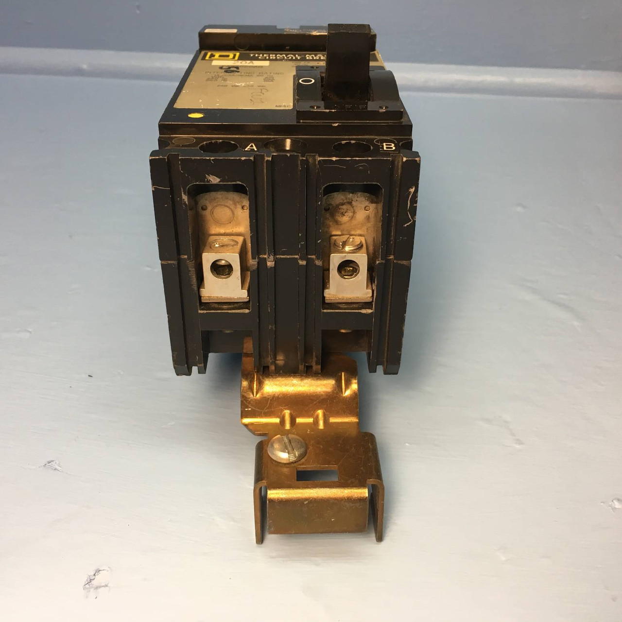 Square D I-Line FA22020AB 20A Circuit Breaker 240V S2 Type FA 20 Amp 2P chipped (EM2160-1)