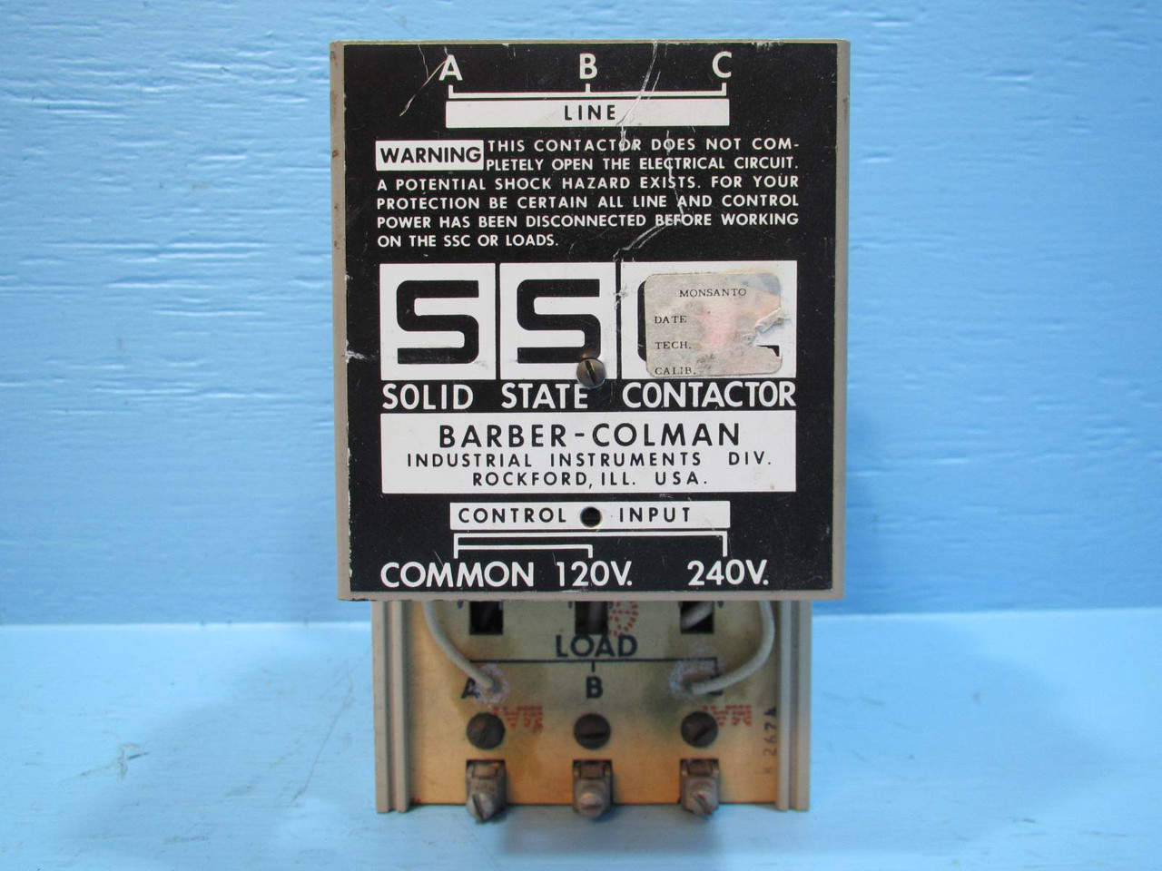 Barber Colman Solid State Contactor CA13-48060-23 SSC 120/240V 480V CA134806023 (NP1777-13)
