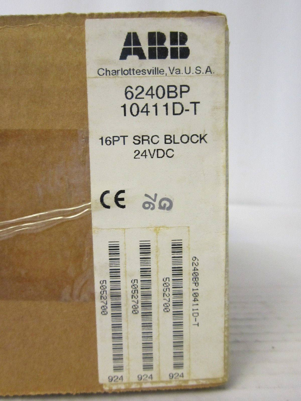 Taylor ABB MOD 300 6240BP10411D-T X SRC Block 6240BP10411 D X 16 PT NEW NIB FS (EBI4748-8)