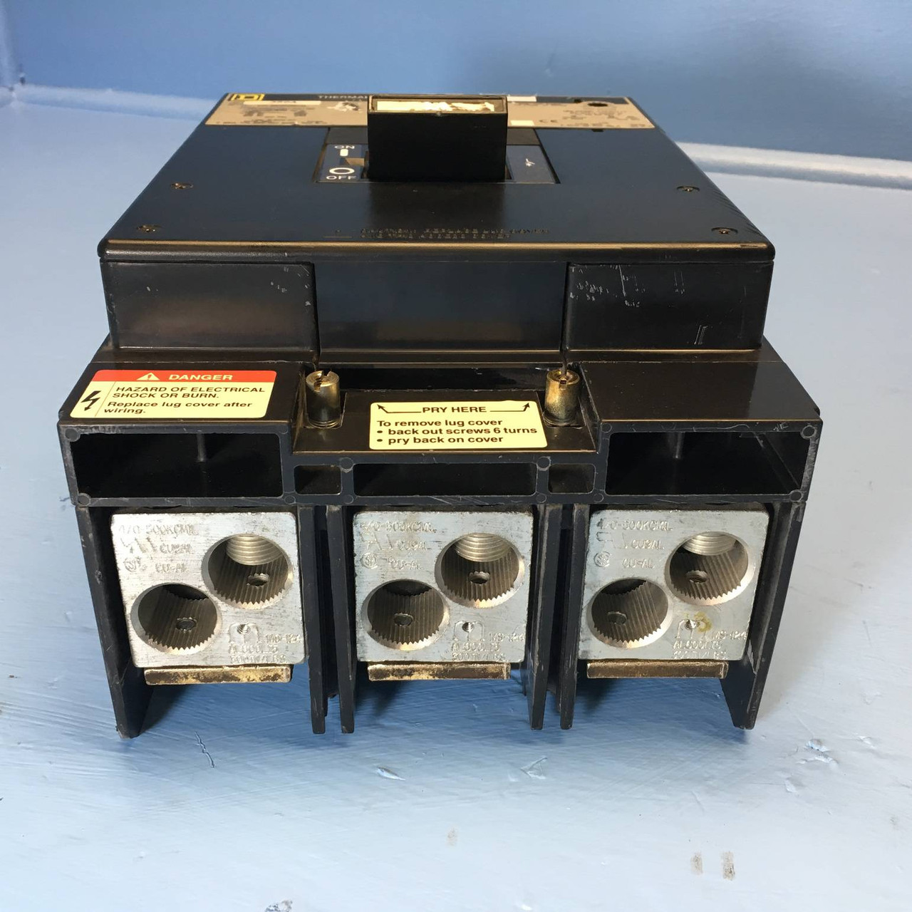 Square D LCL363508041 350A Circuit Breaker 600V w/ Shunt 3P 350 Amp bad label (EM2234-1)