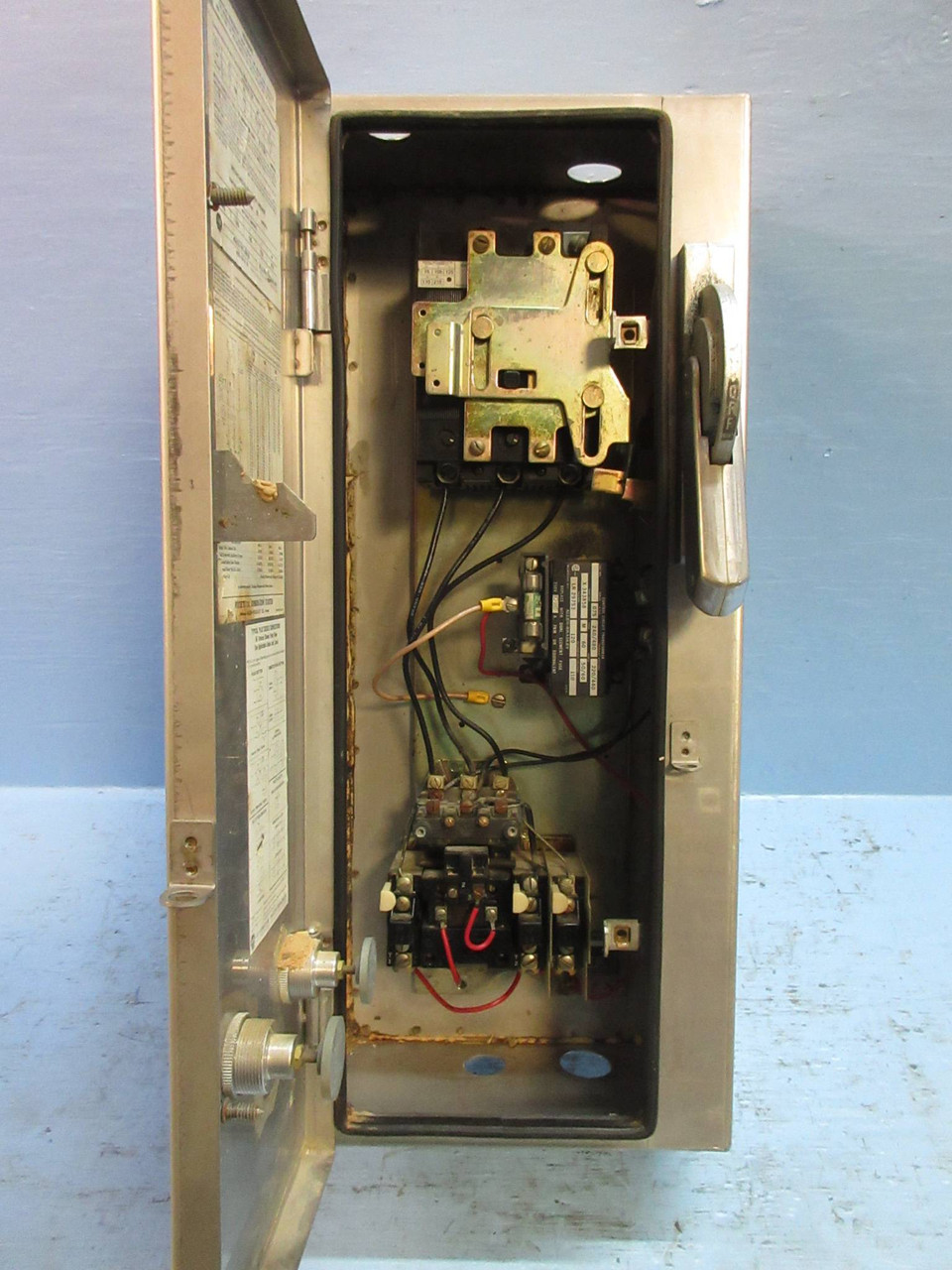 Allen Bradley Stainless Size 0 Starter 30 Amp Breaker Combination Combo Box SS (TK2974-1)