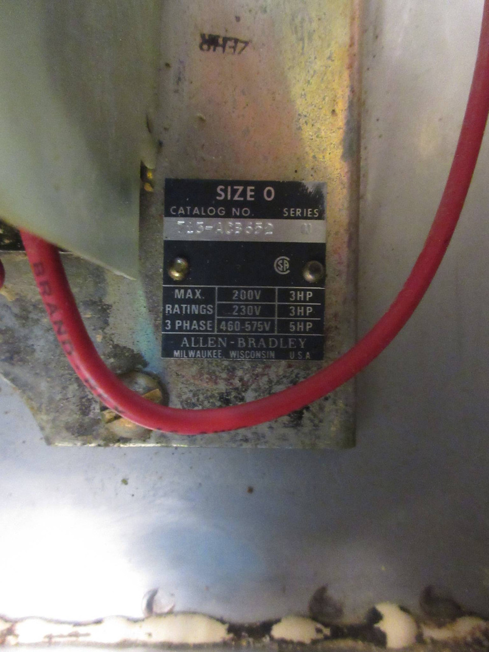 Allen Bradley Stainless Size 0 Starter 30 Amp Breaker Combination Combo Box SS (TK2974-1)