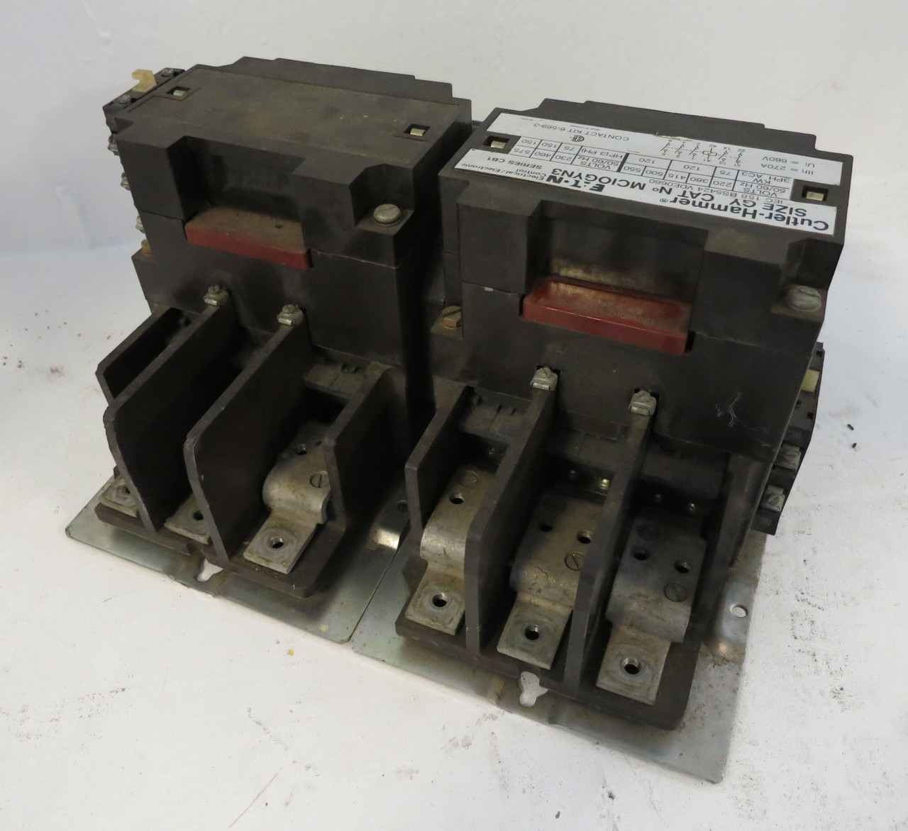 Eaton MCIOGYN3 Size GY Reversing Motor Contactor Ser CB1 150 HP 120V Coil (EBI1025-2)