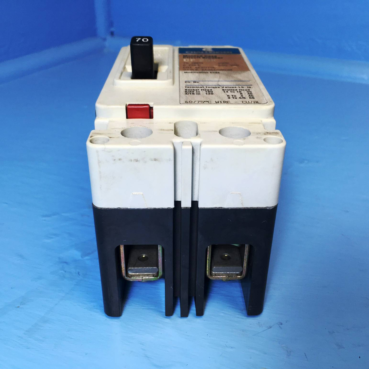 Challenger CF2070L 70A Circuit Breaker 600V 2 Pole CF2070 Cutler Hammer 70 Amp (EM2282-1)