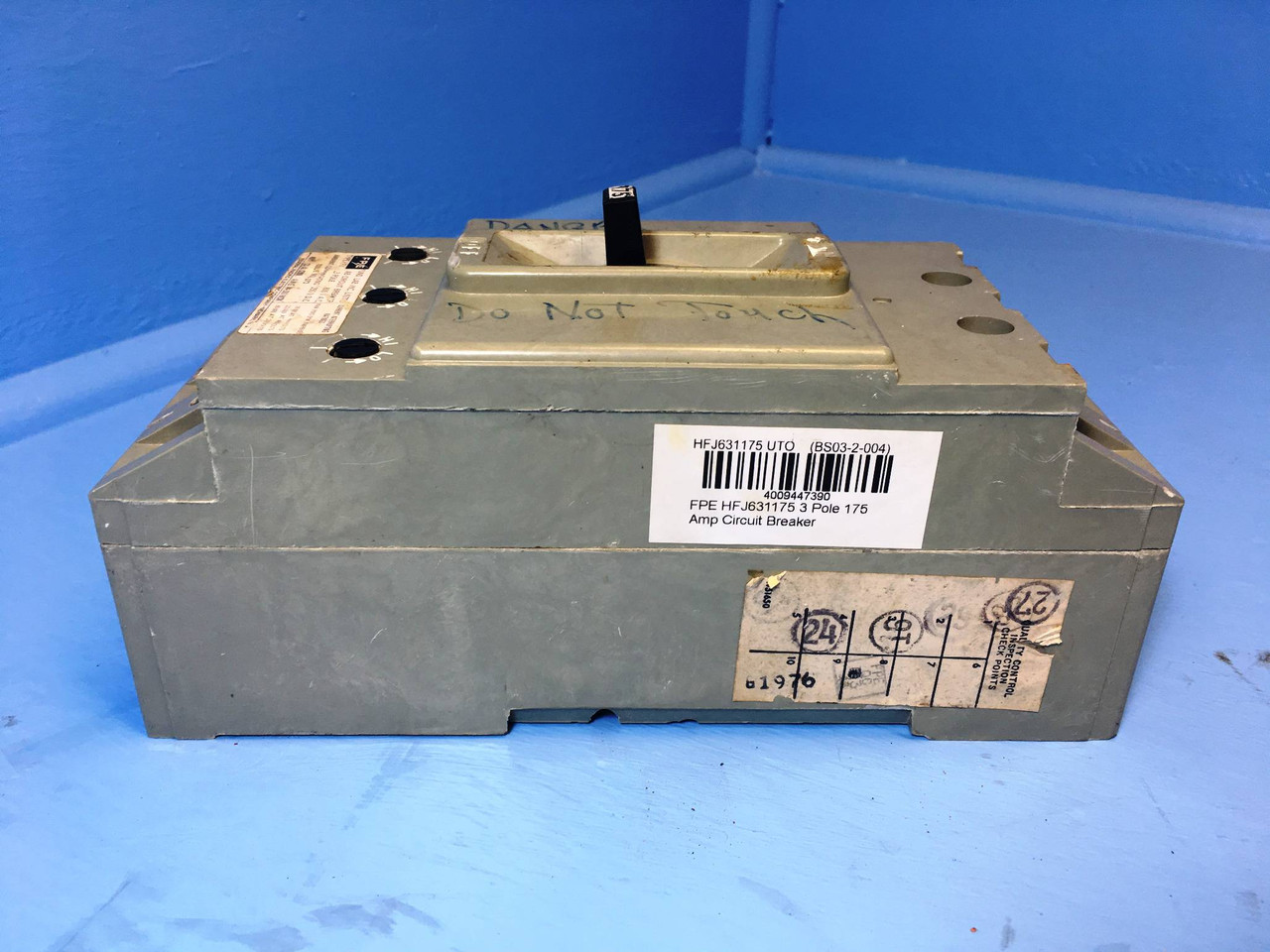 FPE HFJ631175 175A AB Circuit Breaker Type HFJ 600V 3P Federal Pacific 175 Amp (EM2279-1)