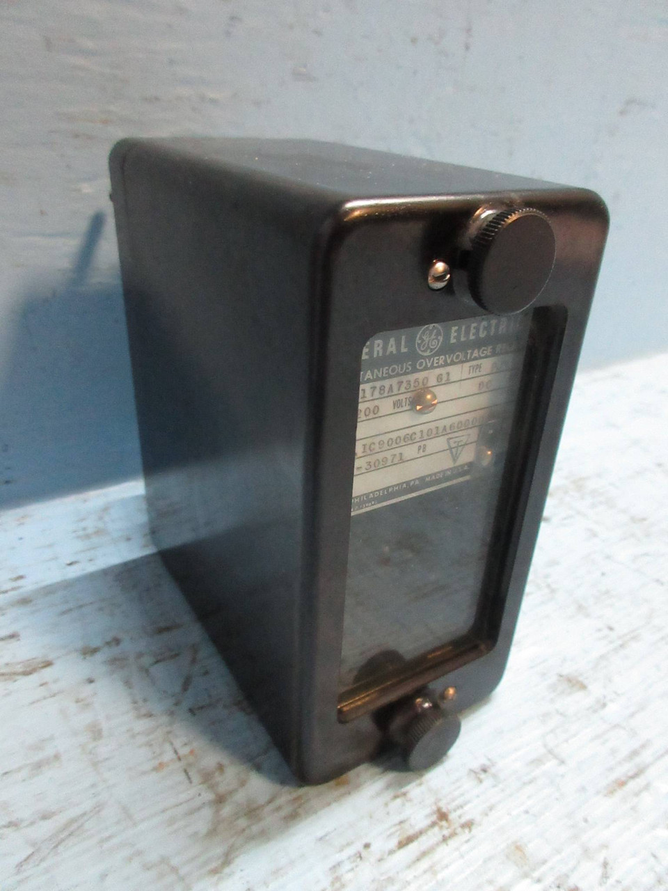 New GE 0178A7350G1 Instantaneous Overvoltage Relay Type PJV General Electric NIB (TK3005-1)