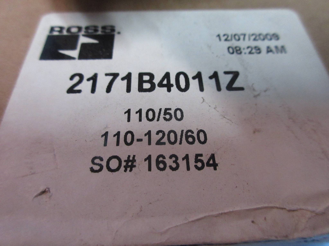 NEW Ross 2171B4011Z Series 21 Single Solenoid Valve 110-120V NIB (TK3014-1)