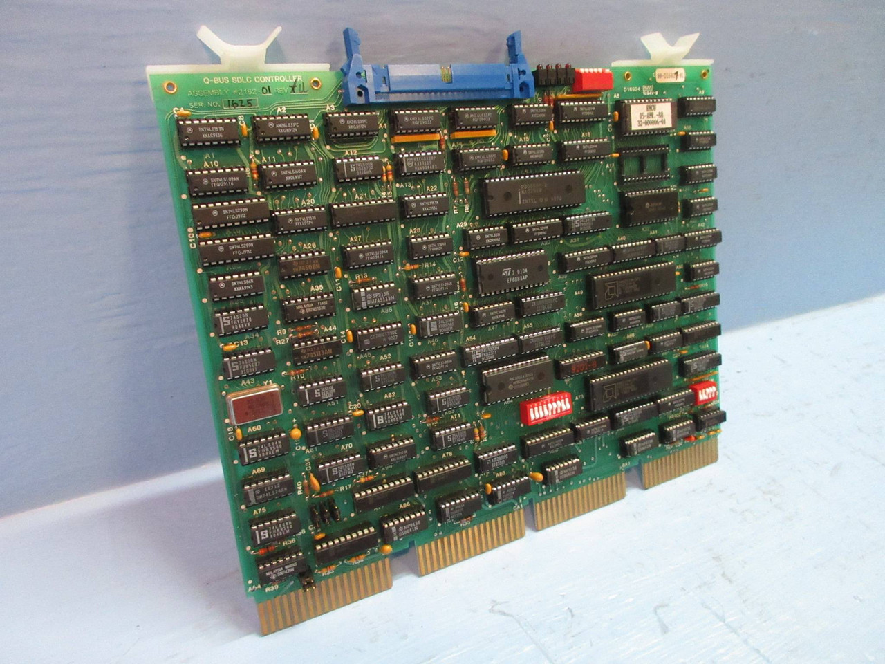Image of DEC 2162-01 Revision U Q-Bus SDLC Controller Board PLC Module Digital Equipment