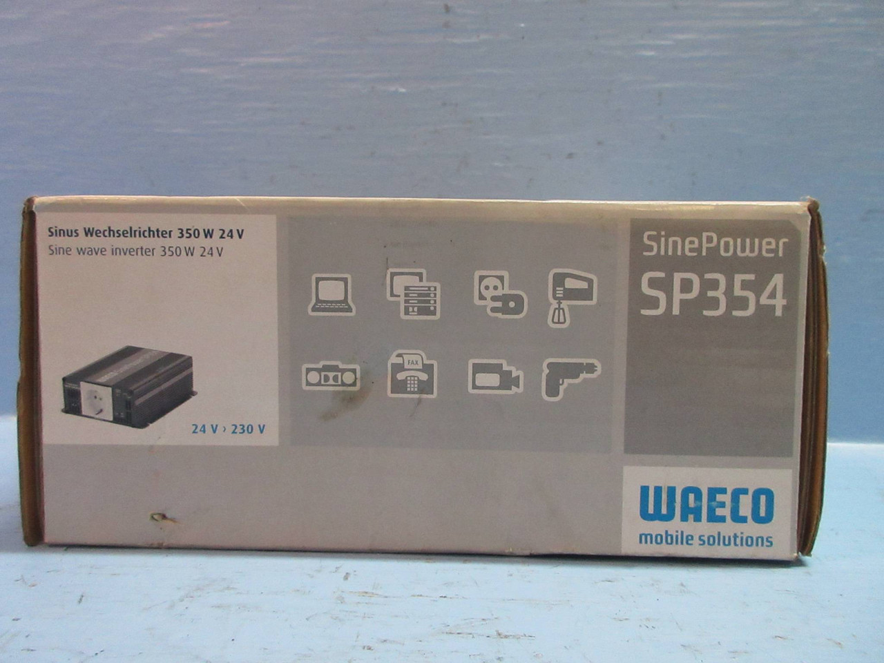 NEW Waeco Mobile Solutions SinePower SP354 Sine Wave Inverter 350W 24V NIB (TK3030-1)