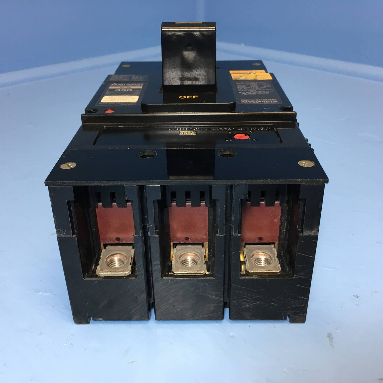 Mitsubishi NF-SK3350 350A No-Fuse Circuit Breaker w Aux & Shunt NFSK3350 350 Amp (EM2368-1)