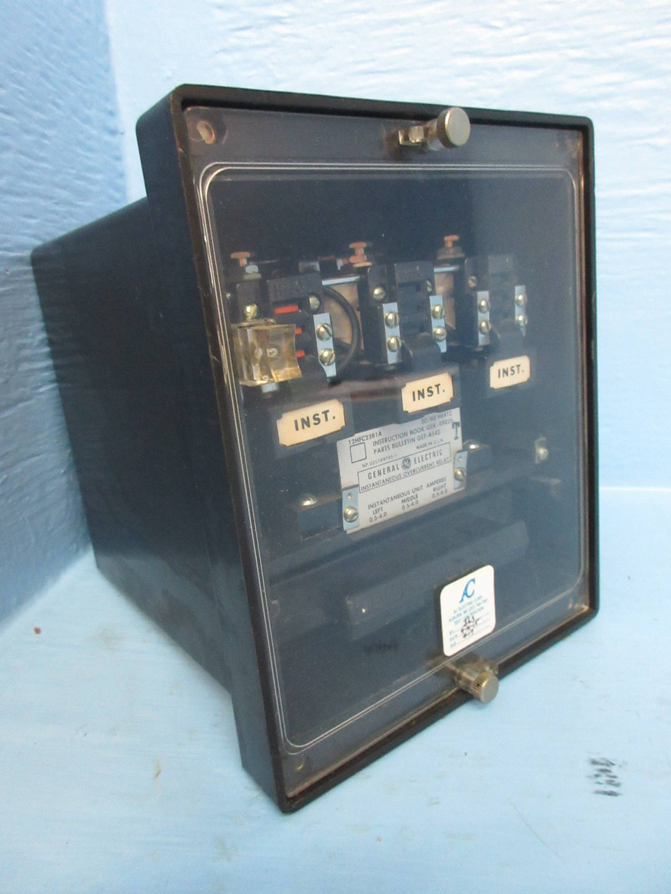 Image of General Electric 12HFC23B1A Instantaneous Overcurrent Relay GE 50/60Hz