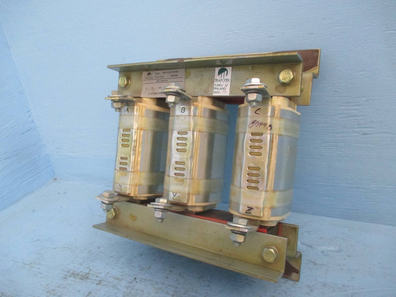 Trafotek 3KU114/132/40 102/188 Amp 3PH AC Line Reactor 84 uH 8044B C1/140 140A (DW0490-2)