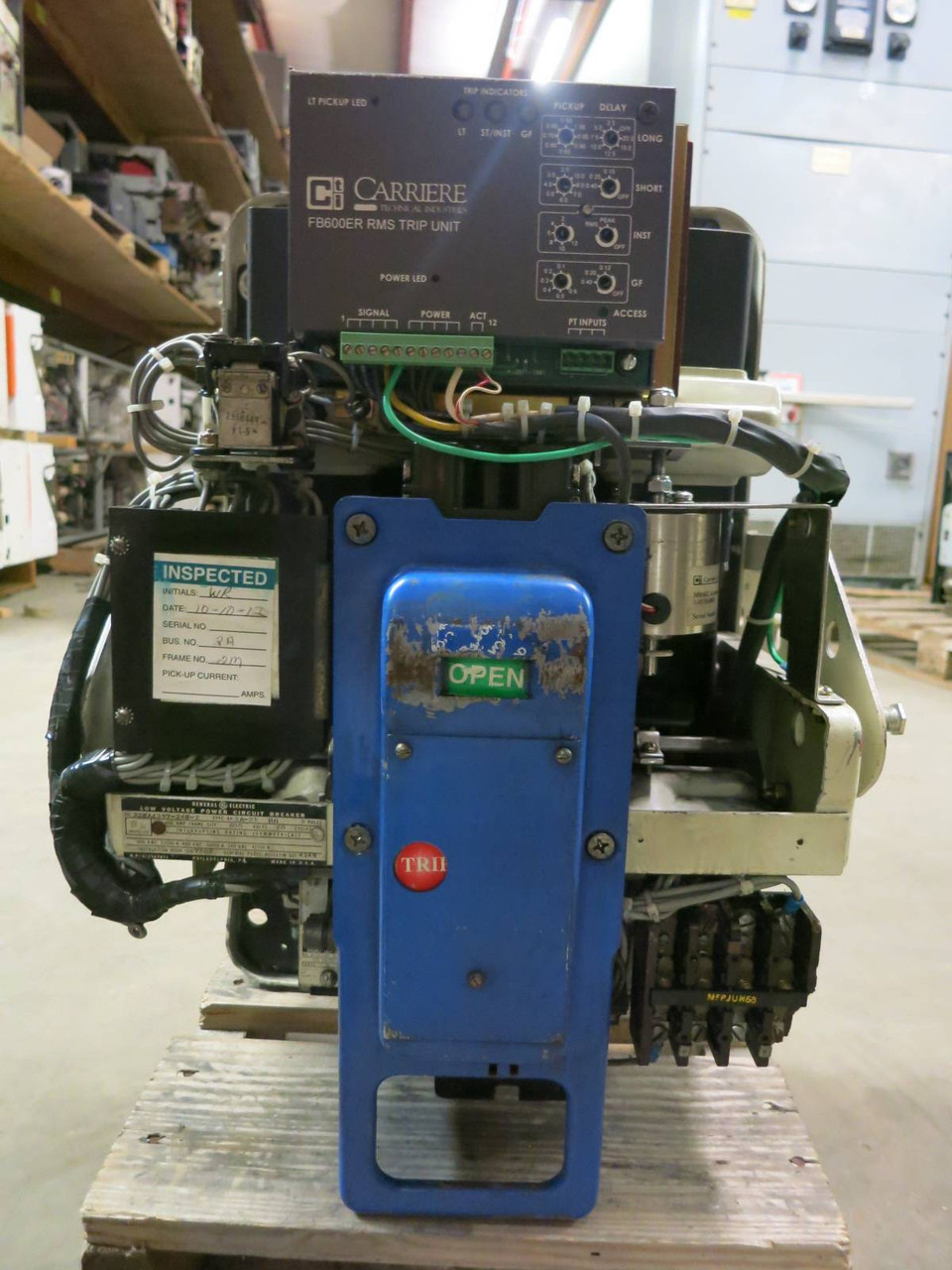GE AK-3A-25 HH 600A EO Air Breaker LSIG 125VDC General Electric 600 Amp (PM2751-1)