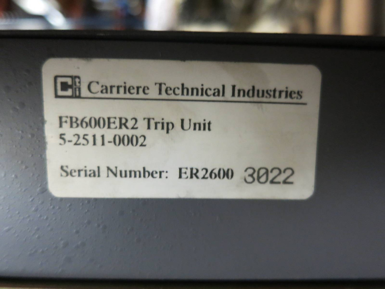 GE AK-3A-25 HH 600A EO Air Breaker LSIG 125VDC General Electric 600 Amp (PM2751-1)