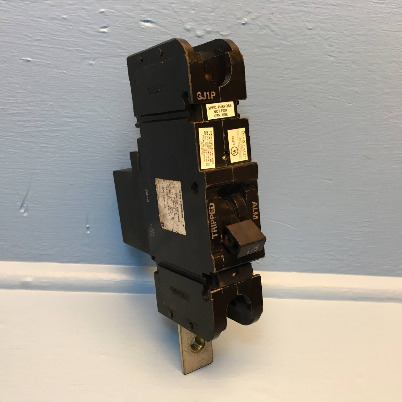 Eaton Heinemann GJ1P-Z95-5 175A Circuit Breaker DC Hz 65 Volts 1 Pole 175 Amp (EM2510-1)