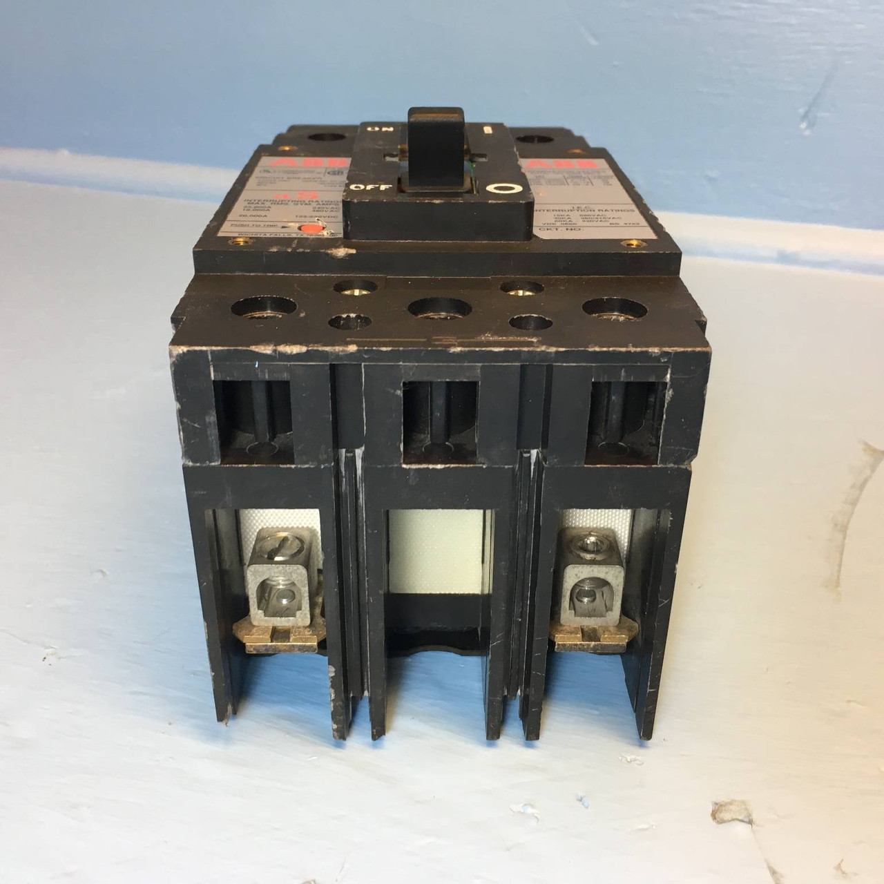 ABB Type ES 70A Circuit Breaker 480V 2 Pole Asea Brown Boveri 70 Amp flaw (EM2520-1)
