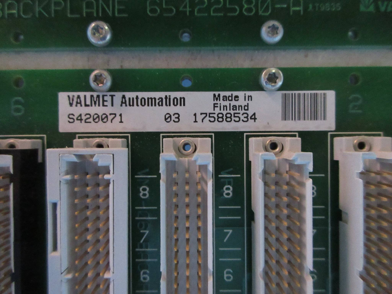 Valmet Automation A413531-03 PLC Module Chassis Rack & I/O Backplane Metso (TK3272-10)