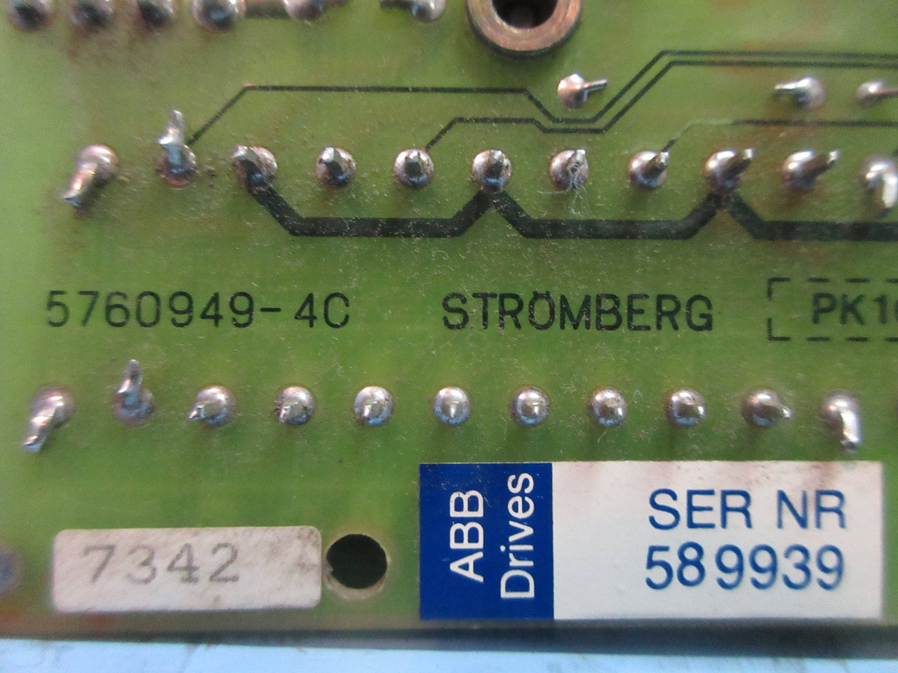 Stromberg 5760949-4C Terminal Block Board ABB AI86-BCH PLC Card (TK3278-1)