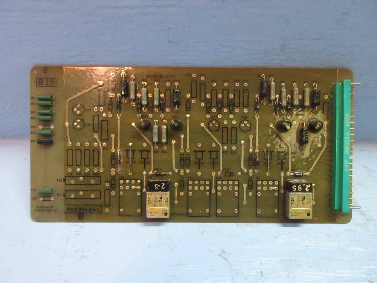 General Electric 818D610-G1 Rev. B Auxiliary Function Board PLC GE 818D610G1 (TK3285-1)