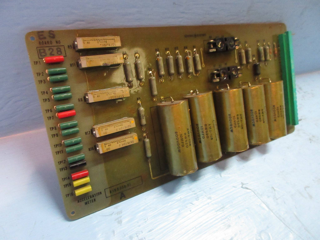 General Electric 819D336-G1 Rev. A Acceleration Meter Board PLC GE (TK3283-1)
