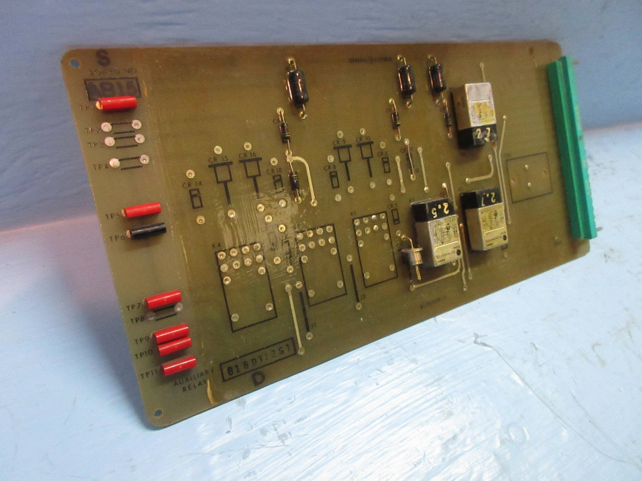 Image of General Electric 818D312-G1 Rev. D Auxiliary Relay Board PLC GE 818D312G1