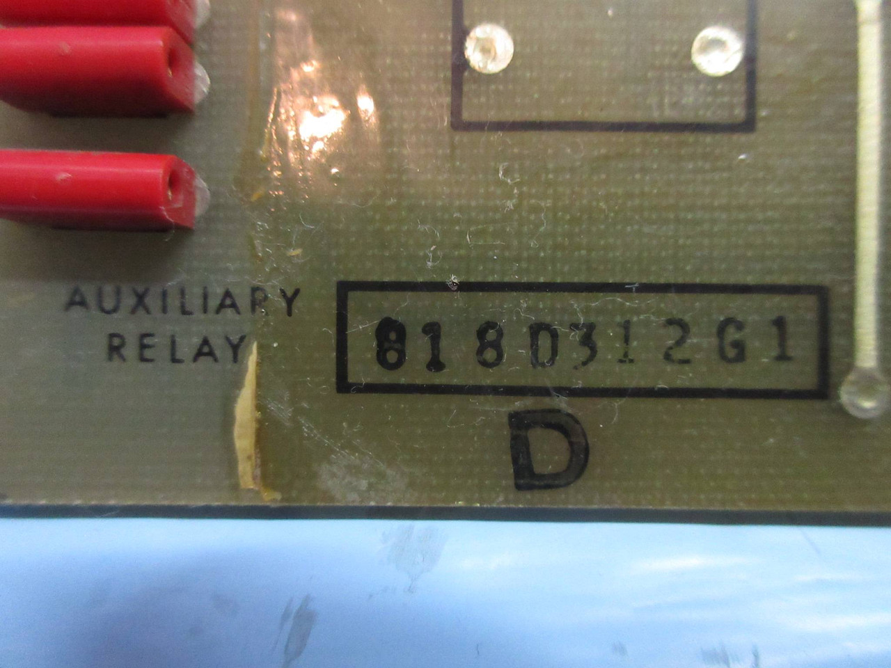 General Electric 818D312-G1 Rev. D Auxiliary Relay Board PLC GE 818D312G1 (TK3284-1)